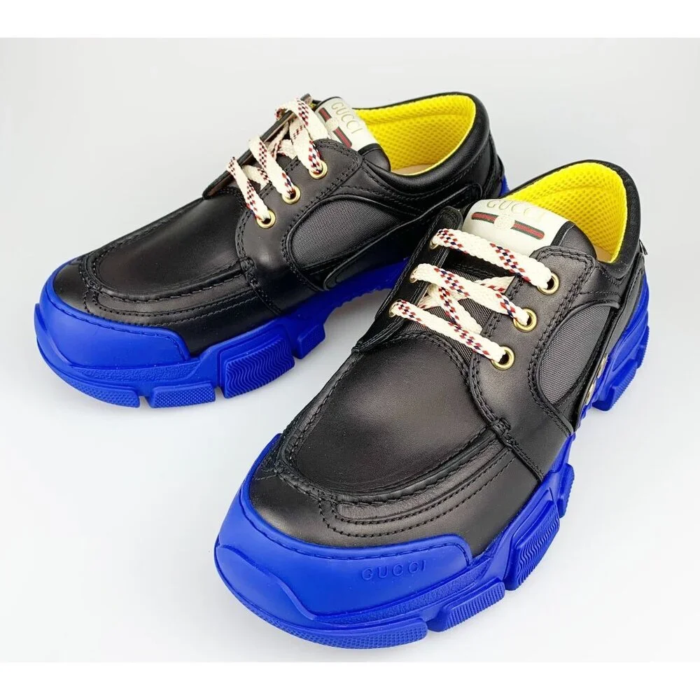 NIB Gucci men chunky hybrid shoes in black size 6 - Picture 2 of 13